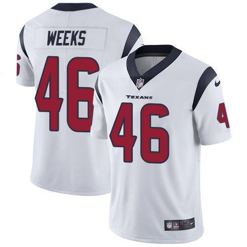 Men Houston Texans 46 Weeks white Nike Vapor Untouchable Limited NFL Jersey